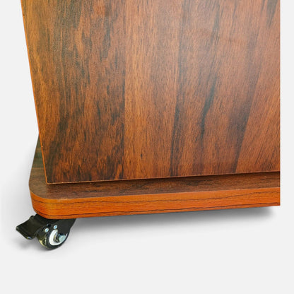 Movable Wheels Storage Cupboard Rack With Removable Adjustable Shelves - Elegance Antique Store