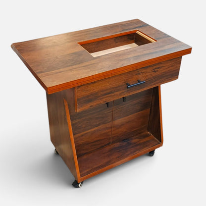 Movable Sewing Machine Table With Wheels Drawer & Storage - Elegance Antique Store