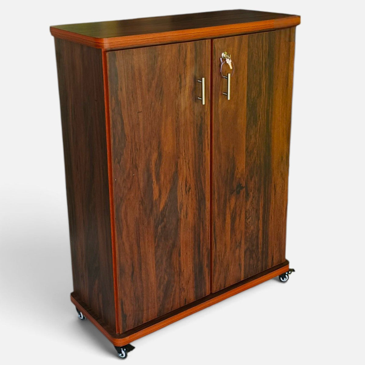 Movable Wheels Storage Cupboard Rack With Removable Adjustable Shelves - Elegance Antique Store