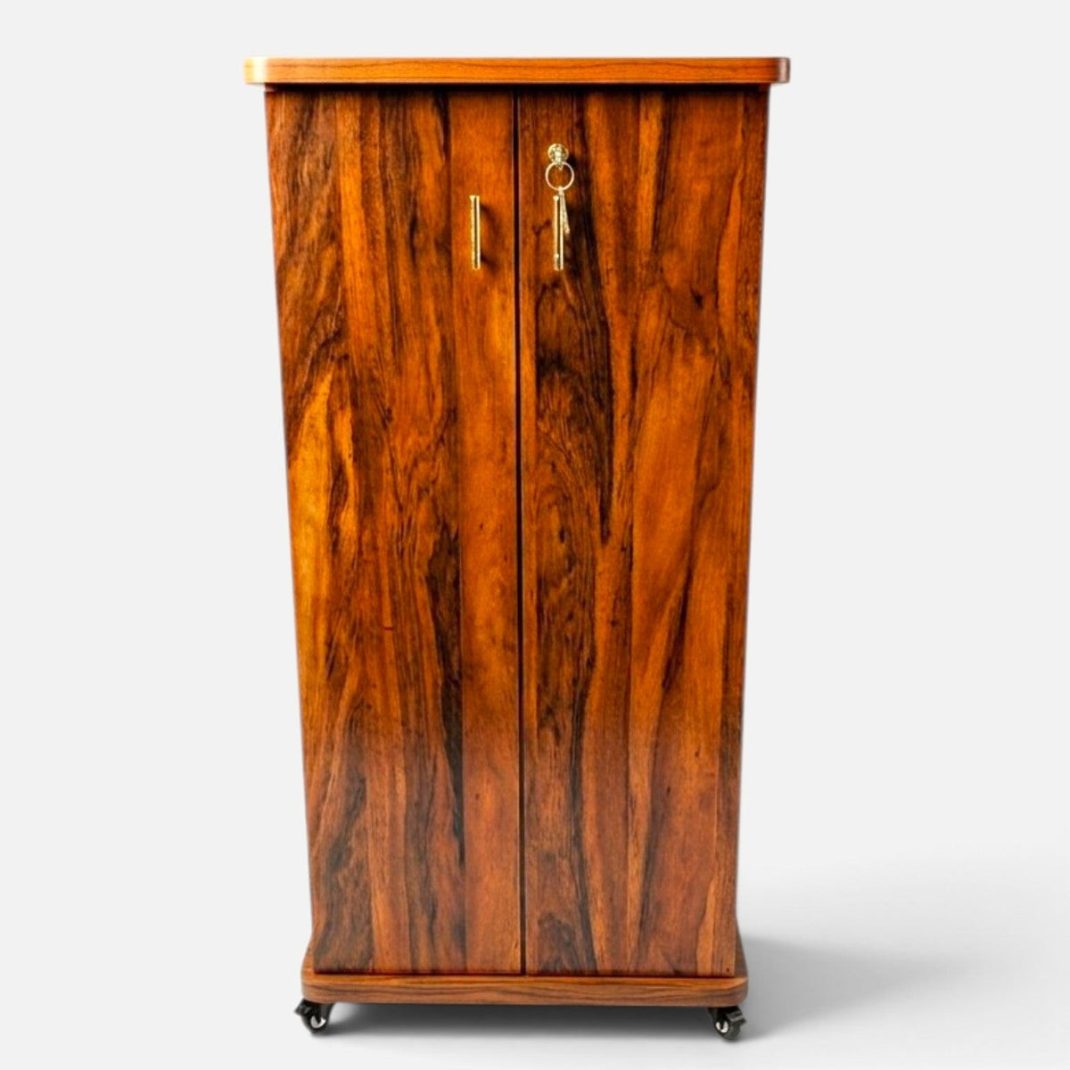 Movable Wheels Storage Cupboard Rack With Removable Adjustable Shelves - Elegance Antique Store