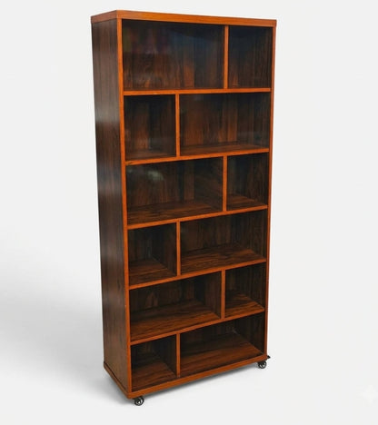 Books & Lounge Organizer Space Saving Storage Rack With Movable Wheels - Elegance Antique Store