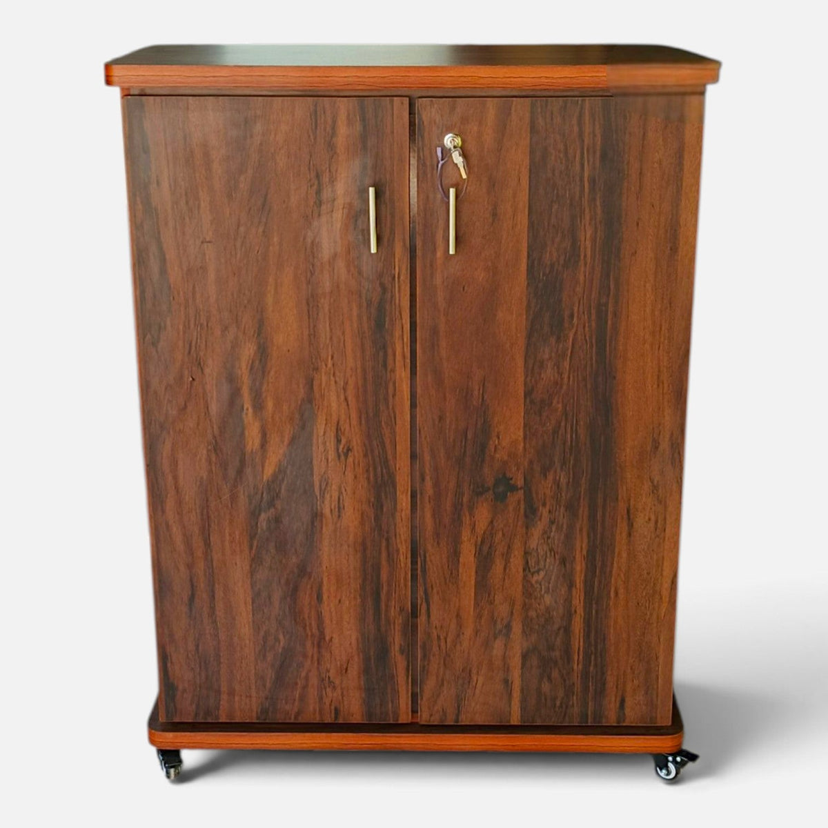 Movable Wheels Storage Cupboard Rack With Removable Adjustable Shelves - Elegance Antique Store