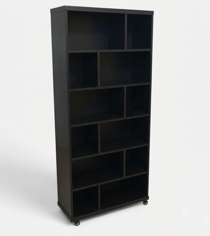 Books & Lounge Organizer Space Saving Storage Rack With Movable Wheels - Elegance Antique Store