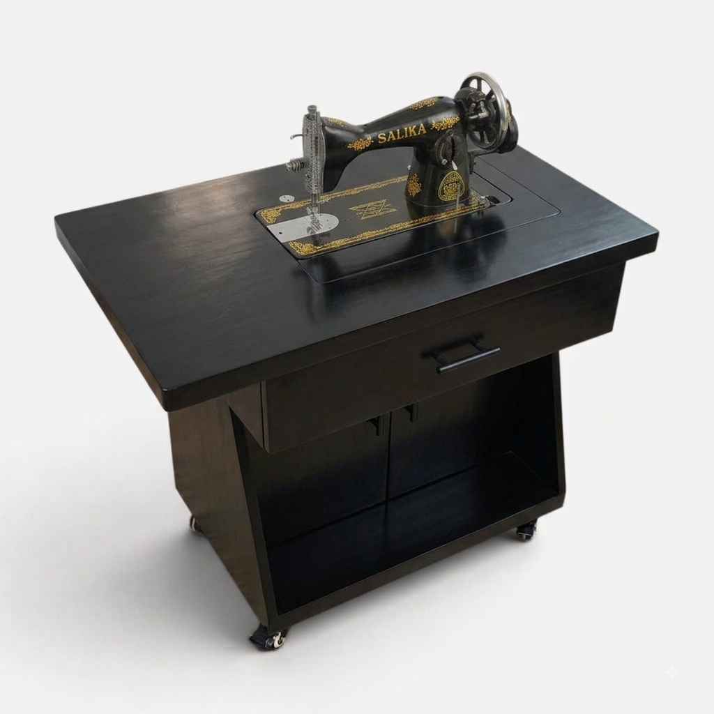 Movable Sewing Machine Table With Wheels Drawer & Storage - Elegance Antique Store