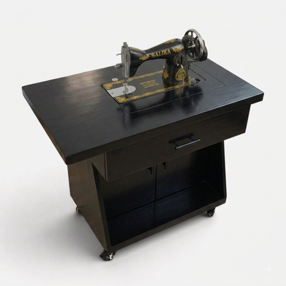 Movable Sewing Machine Table With Wheels Drawer & Storage - Elegance Antique Store