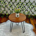 Round Sterling Bedroom Lounge Living Drawing Room Tables (Shisham Wood)