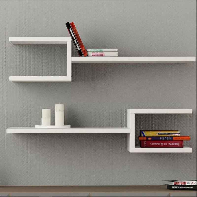 Hype Catcher Lounge Living Room Floating Organizer Shelf (Set of 2)