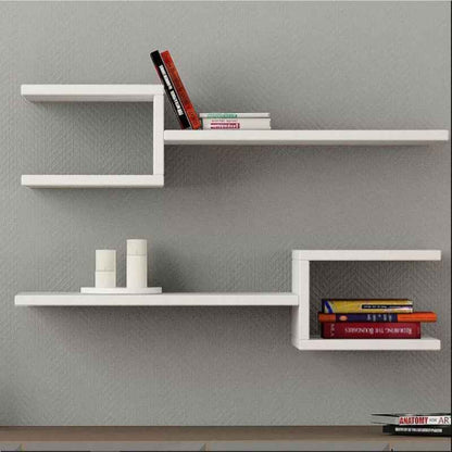 Hype Catcher Lounge Living Room Floating Organizer Shelf (Set of 2)