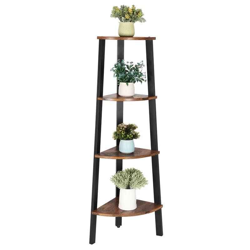 Joshy Corner Lounge Living Room Bookcase Organizer Rack Decor