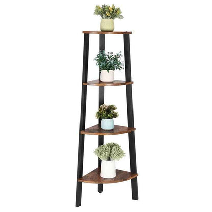 Joshy Corner Lounge Living Room Bookcase Organizer Rack Decor