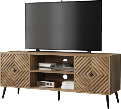 Smuxee Living Lounge LED Media Console Table