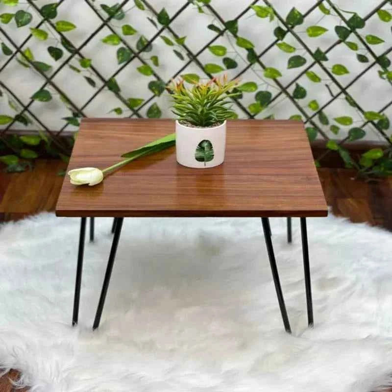 Square Sterling Living Lounge Drawing Room Side Center Table (Shisham Wood)