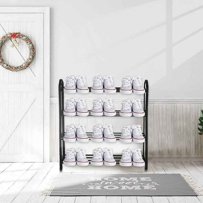 Streamline Metal Shoe Organizer Rack (4 Tier )
