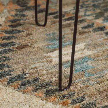 Sumptuous Wooden Top Hairpin Legs Side Center Table (Light)