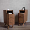 Titizera Nightstand Wooden Side Table