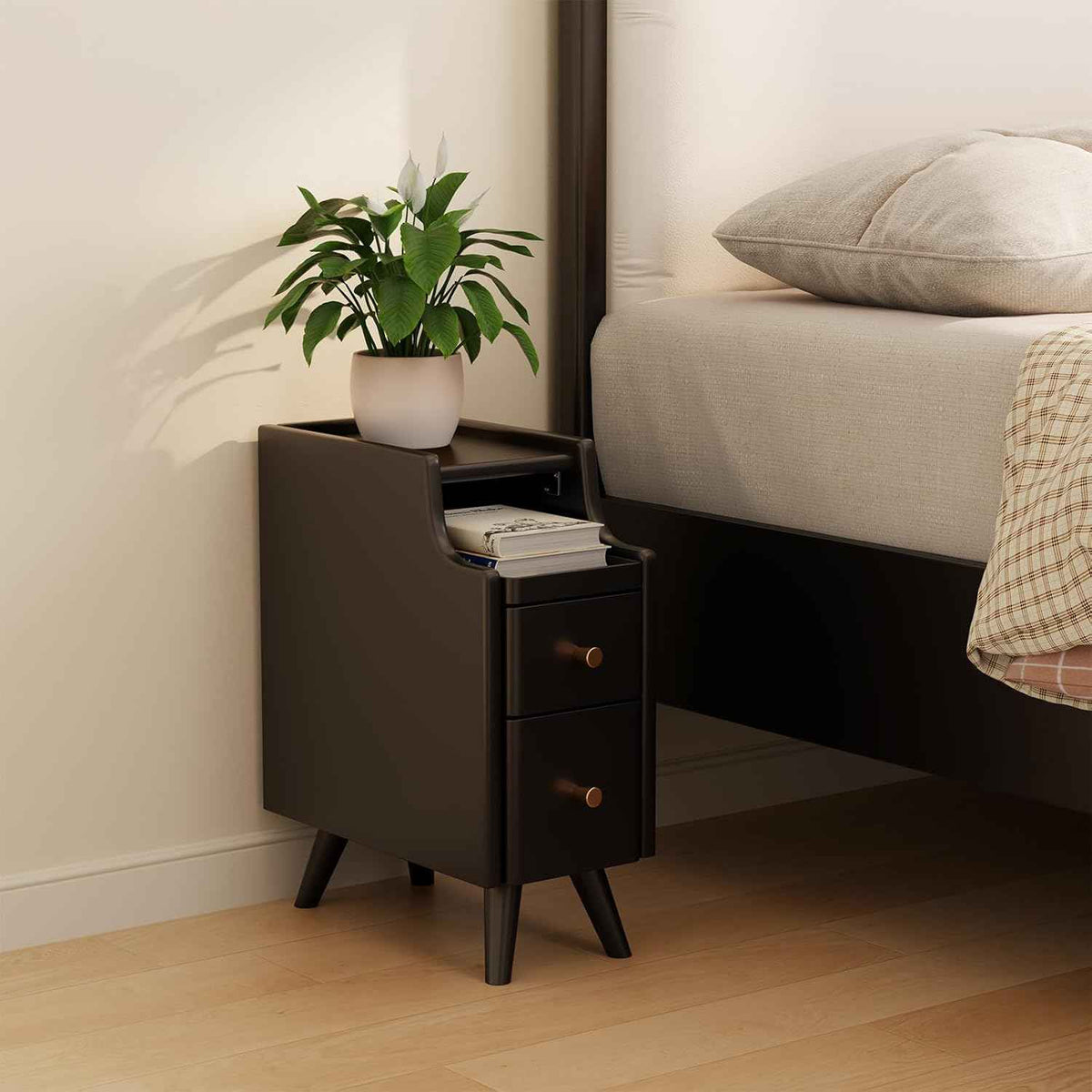 Titizera Nightstand Wooden Side Table