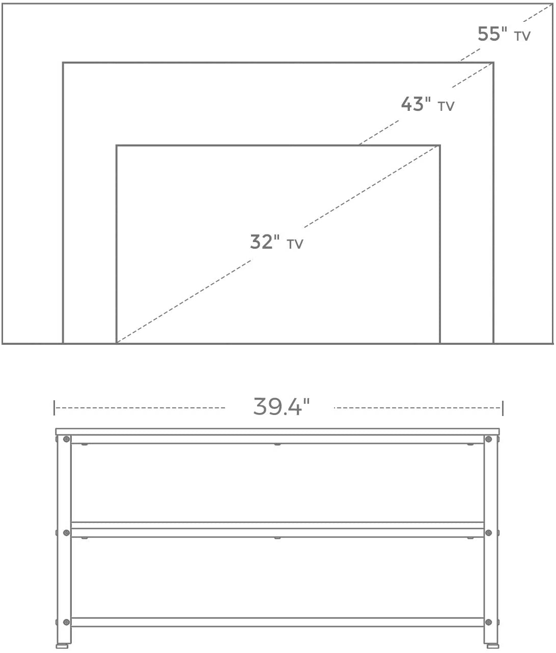 Vintage TV Living Lounge Entryway Room Console Table