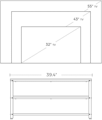 Vintage TV Living Lounge Entryway Room Console Table