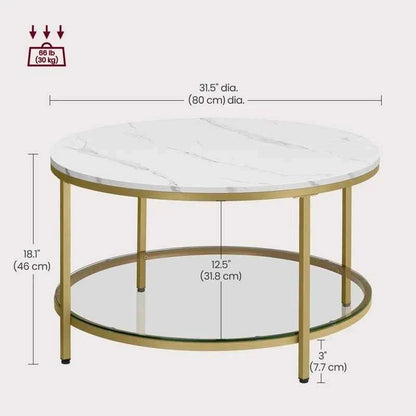 Waldorf Luxe Lounge Living Room Center Coffee Table