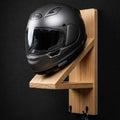 Wall Mounted Helmet Stand with Key Hooks & Utility Shelf