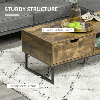 Jerado Living Room Lounge Centre Coffee Storage Table