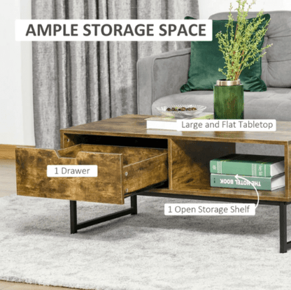 Jerado Living Room Lounge Centre Coffee Storage Table